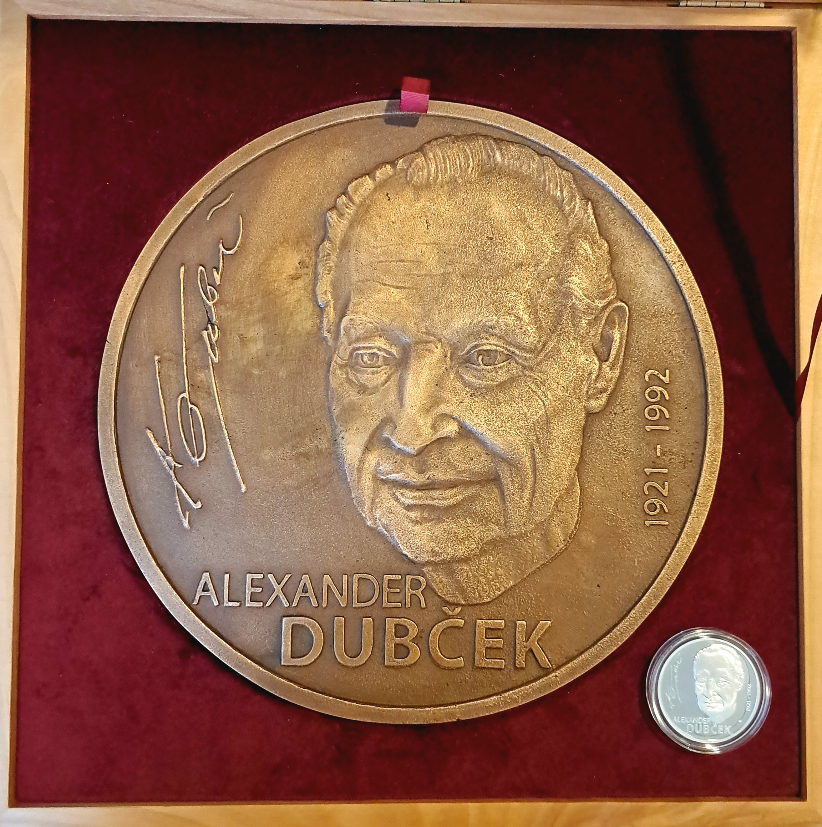 Alexander Dubček pamätná minca 