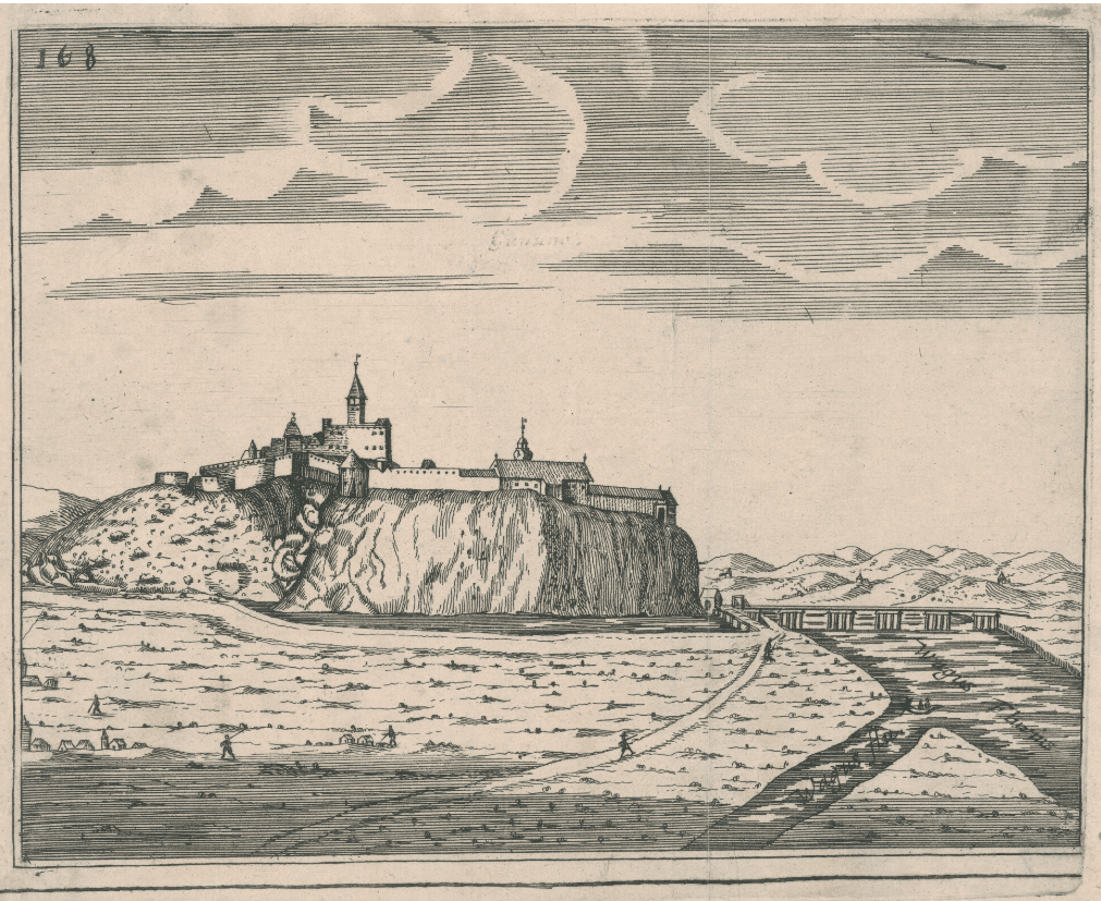 Veduta Gašpara Bouttatsa z druhej polovice 17. storočia