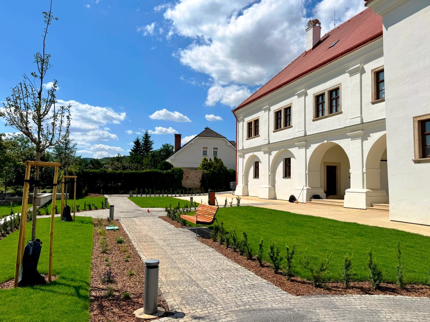 zahrada Draskovicovho kastiela po rekonstrukcii