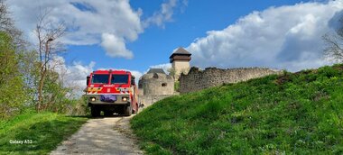 Nácvik  hasenia požiaru na Matúšovej veži