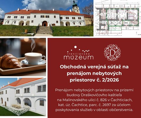 Zverejnenie zámeru:  Obchodná verejná súťaž na prenájom nebytových priestorov č. 2/2026