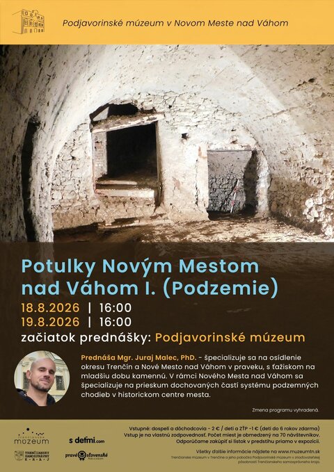 Potulky Novým Mestom nad Váhom I. – PODZEMIE