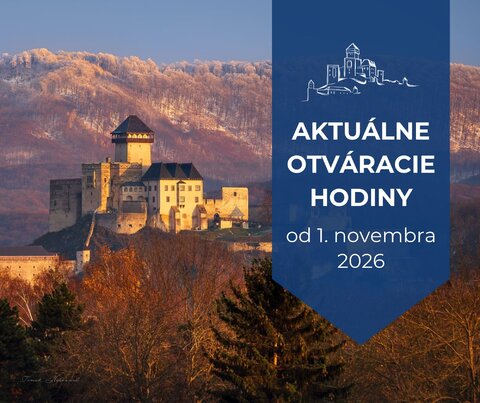 Otváracie hodiny Trenčianskeho hradu od 1. novembra 2026