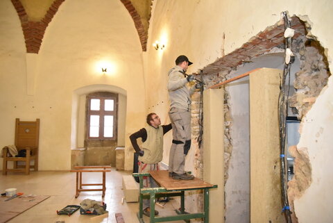 Portál v Barborinom paláci takmer dokončený Portál v Barborinom paláci takmer dokončený