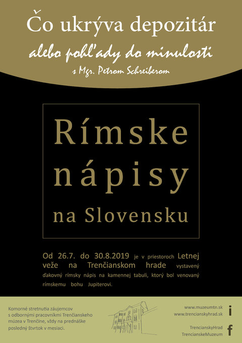 Rímske nápisy z územia Slovenska Rímske nápisy z územia Slovenska