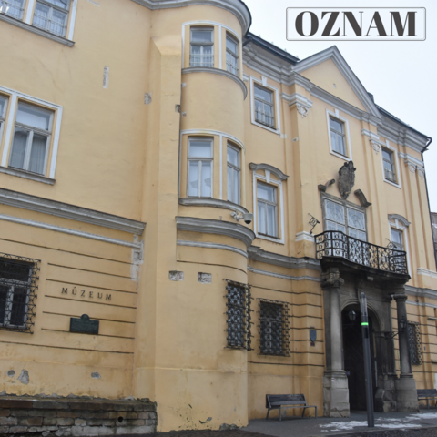 OZNAM o zatvorení pobočiek Trenčianskeho múzea v Trenčíne