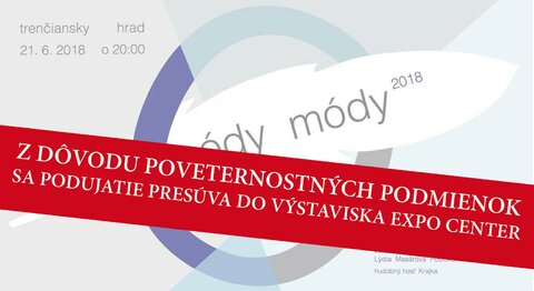 Podujatie Ódy módy presunuté Podujatie Ódy módy presunuté