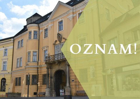 OZNAM: o zatvorení Trenčianskeho múzea v Trenčíne - Župného domu