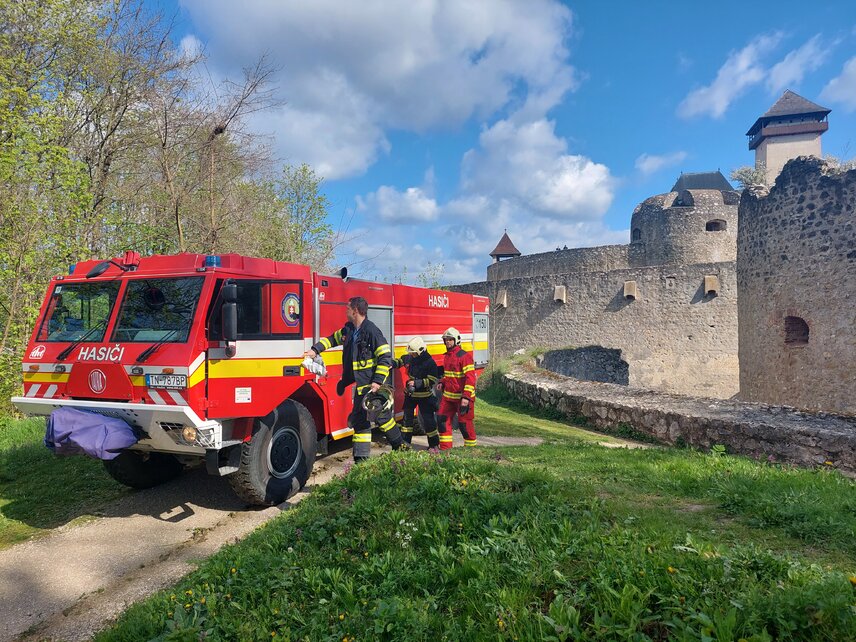 Hasiči absolvovali cvičný zásah na Matúšovej veži