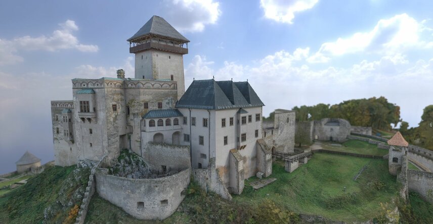 Trenčiansky hrad má svoj podrobný 3D model 