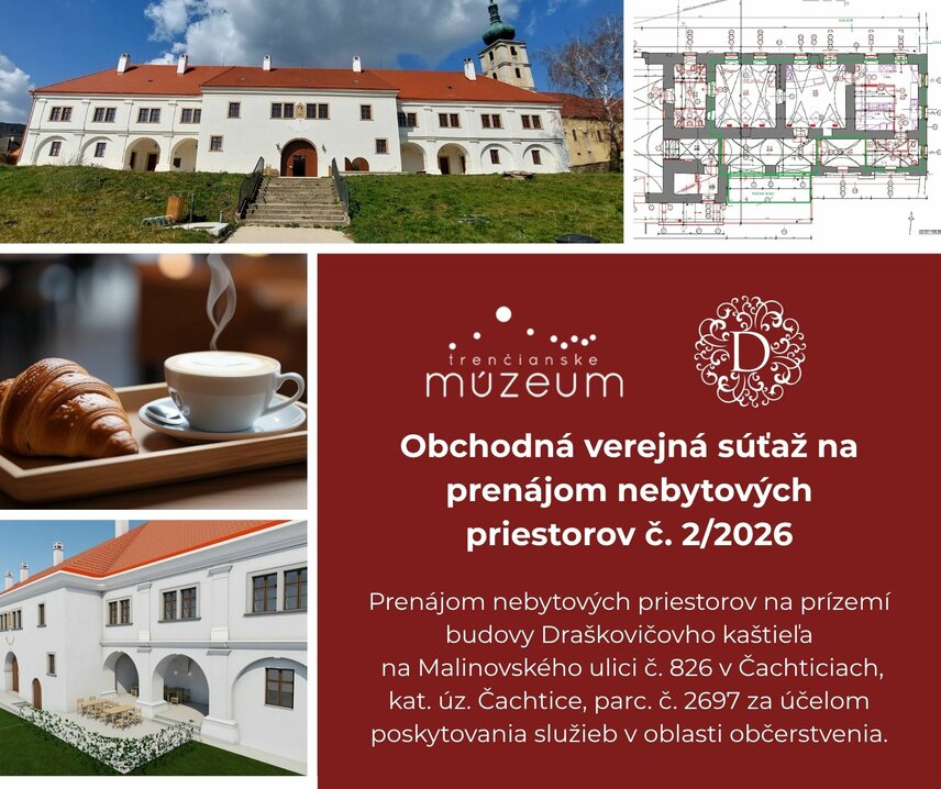 Zverejnenie zámeru:  Obchodná verejná súťaž na prenájom nebytových priestorov č. 2/2026