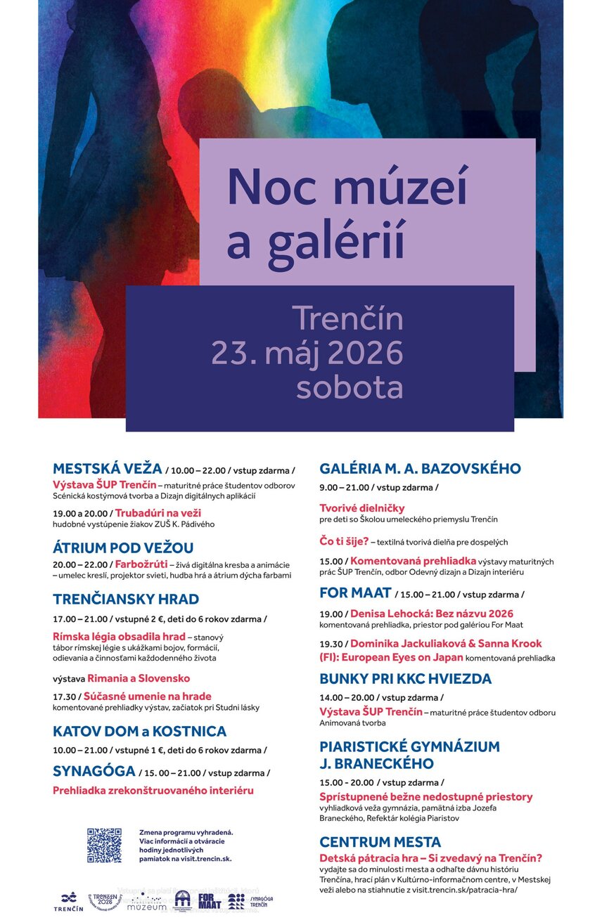 Noc múzeí a galérií 2026