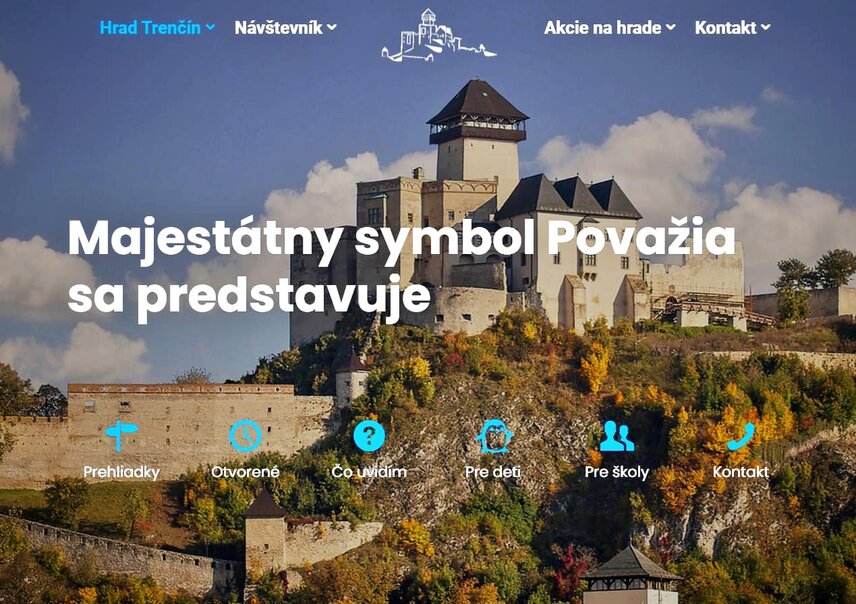 Trenčiansky hrad má novú webstránku!