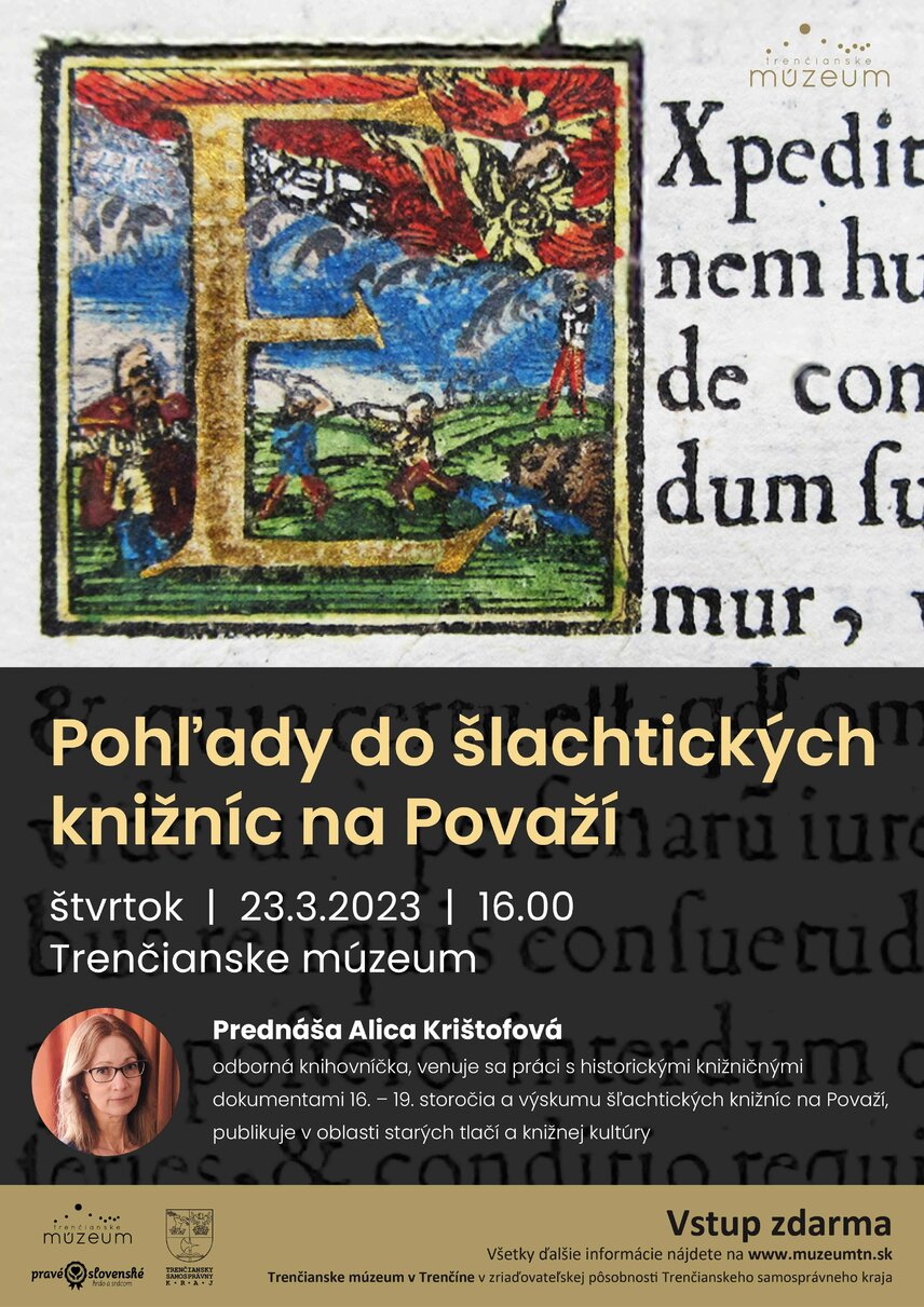 Prednáška: Pohľady do šľachtických knižníc na Považí