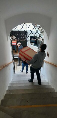 Fumigácia – odborný proces plynovania zbierkových predmetov - Presun zbierkových predmetov