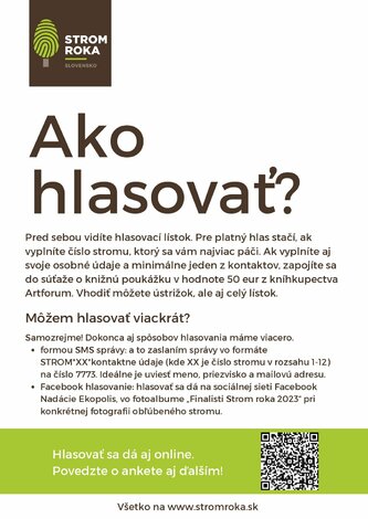Lipa malolistá zo šľachtického sídla rodu ambro bojuje o titul strom roka 2025 - ASR 25_Plagat_Ako hlasovat_page-0001