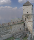 3d model hradu - Hodinová veža III