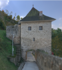 3d model hradu - Prvá brána_Trenčiansky hrad IV