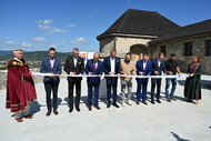 Krajská dominanta sa môže pochváliť zrekonštruovaným amfiteátrom - Slávnostné prestrihávanie pásky 01