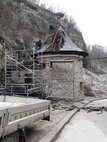 Oprava strechy pokladne trenčianskeho hradu - 20161206_090920